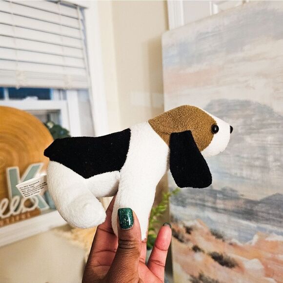 VTG Oriental Trading Co. Multi-colored Mini Beagle Plush Dog. - Picture 5 of 11